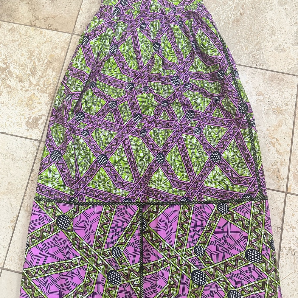 African print skirt